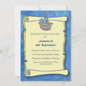 パイレーツ誕生日ファースト誕生日 招待状 (裏面)