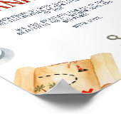 パイレーツ赤ちゃんシャワーありがとうサイン ポスター (角)