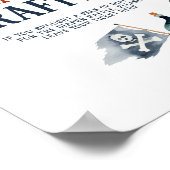 パイレーツ赤ちゃんシャワーおむつラッフルサイン ポスター (角)