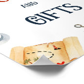 パイレーツ赤ちゃんシャワー本とギフトサイン ポスター (角)