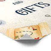 パイレーツ赤ちゃんシャワー本とギフトサイン ポスター (角)