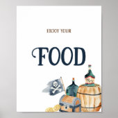 パイレーツ赤ちゃんシャワー食品サイン ポスター (正面)