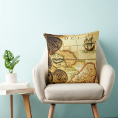 パイレーツ金ゴールド宝物地図 クッション (椅子)