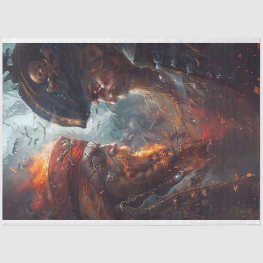 パイレーツ・イン・ア・デュエル・デクページティッシュペーパー 薄葉紙 (正面)