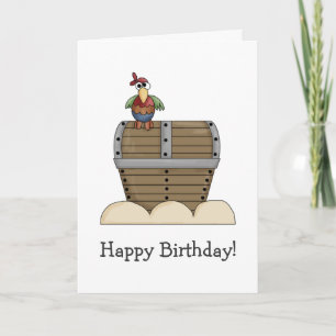 パイレーツ・宝箱・オウム カード