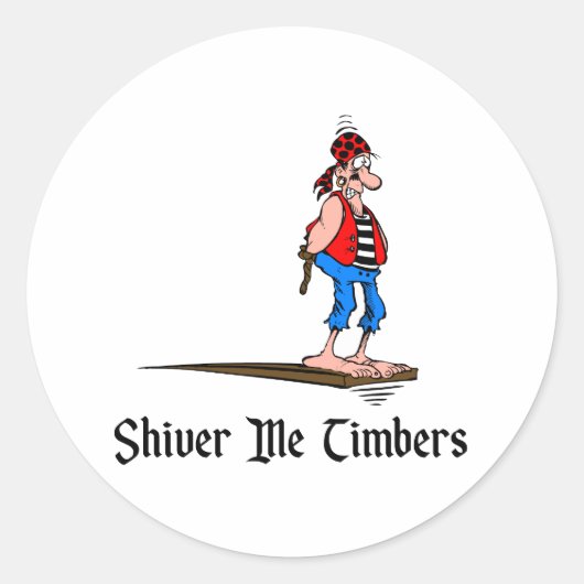 パイレーツ – Shiver Me Timbers ラウンドシール (正面)