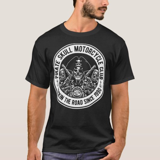 パイレートスカル自動車クラブ Tシャツ (正面)