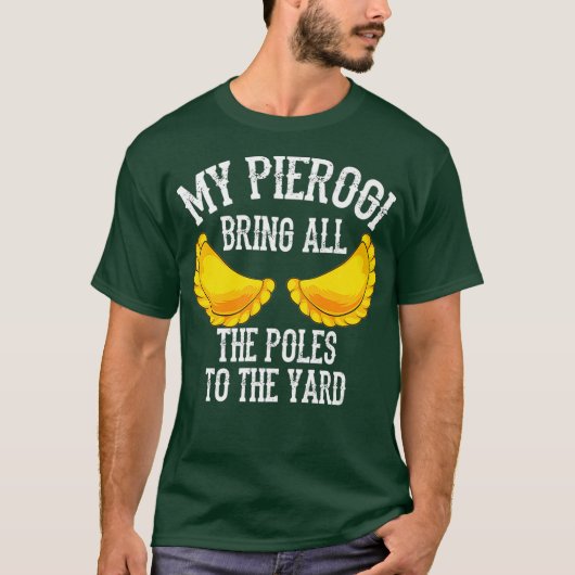 パイロクールギが棒をヤード団子に持ち込みおもしろいる Tシャツ (正面)