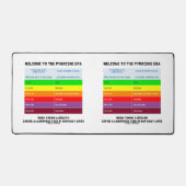 パイロセン時代の大気質指数ギークへようこそ デスクマット (正面)