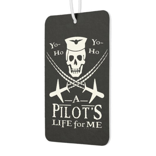 パイロットおもしろいスカルクロスフラワーズパイレーツユーモア カーエアーフレッシュナー (左)