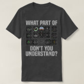 パイロットおもしろいデザイン女子男性へ飛行機航空会社 Tシャツ (デザイン正面)