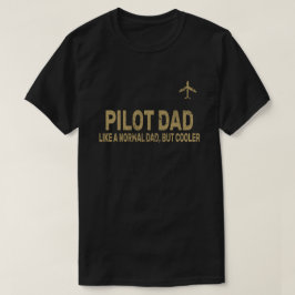 パイロットおもしろいパパパイロット航空航空機用芸術 Tシャツ