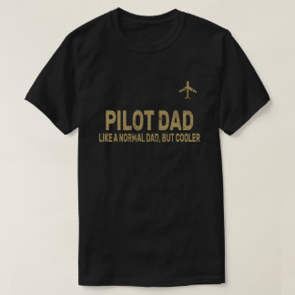 パイロットおもしろいパパパイロット航空航空機用芸術 Tシャツ