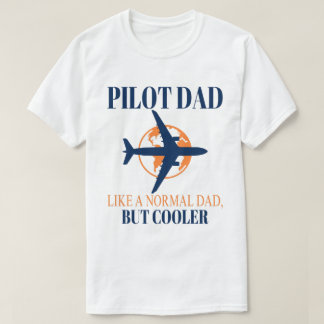 パイロットおもしろいパパパイロット航空航空機用芸術 Tシャツ