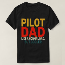 パイロットおもしろいパパパイロット航空航空機用芸術 Tシャツ
