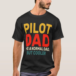 パイロットおもしろいパパパイロット航空航空機用芸術 Tシャツ