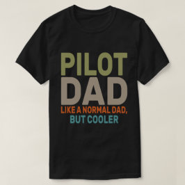 パイロットおもしろいパパパイロット航空航空機用芸術 Tシャツ