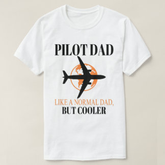 パイロットおもしろいパパパイロット航空航空機用芸術 Tシャツ