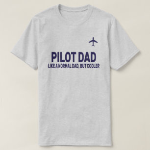 パイロットおもしろいパパパイロット航空航空機用芸術 Tシャツ
