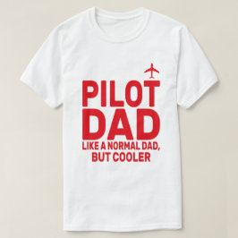 パイロットおもしろいパパパイロット航空航空機用芸術 Tシャツ