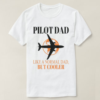 パイロットおもしろいパパパイロット航空航空機用芸術 Tシャツ