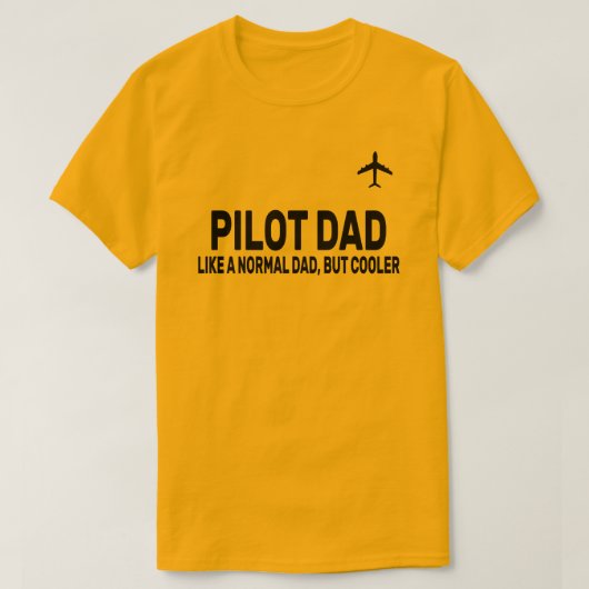 パイロットおもしろいパパパイロット航空航空機用芸術 Tシャツ (デザイン正面)