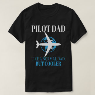 パイロットおもしろいパパパイロット航空航空機用芸術 Tシャツ