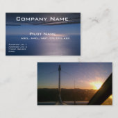 パイロットおよび飛行士のための名刺 名刺 (正面/裏面)