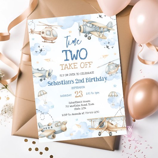 パイロットお誕生日パーティー出発進行！ 招待状