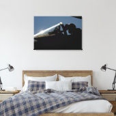 パイロットが離陸の準備をする キャンバスプリント (インサイチュ (寝室))