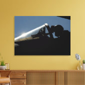 パイロットが離陸の準備をする キャンバスプリント (インサイチュ (リビング))