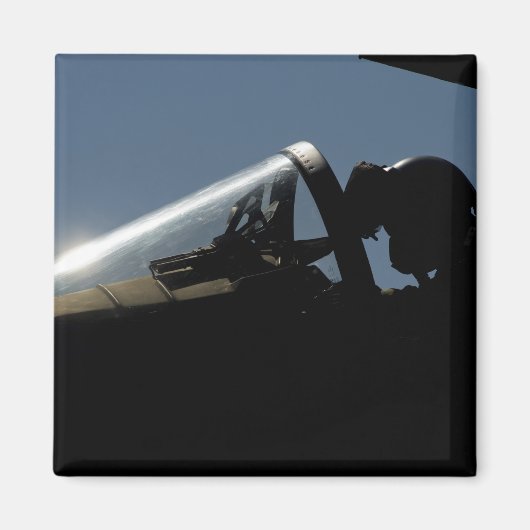 パイロットが離陸の準備をする マグネット (正面)