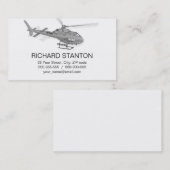 パイロットが飛ぶヘリコプター 名刺 (正面/裏面)