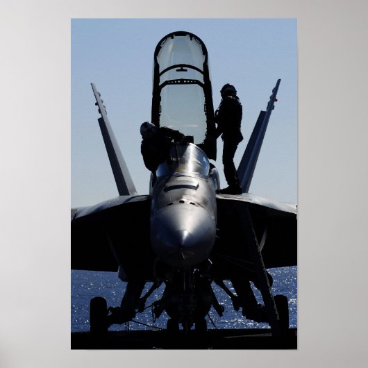 パイロットが飛行前検査を行う ポスター (正面)