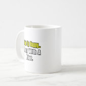 パイロットで寝る コーヒーマグカップ (正面左)