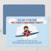 パイロットと彼の飛行機 招待状 (正面/裏面)