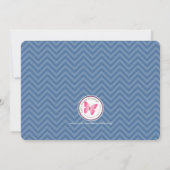 パイロットと彼の飛行機 招待状 (裏面)