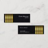 パイロットのカスタマイズ可能なストライプな名刺- スキニー名刺 (正面/裏面)