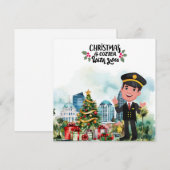 パイロットのクリスマスの時間フロリダ シーズンカード (正面/裏面)