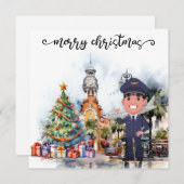 パイロットのクリスマスの時間フロリダ シーズンカード (正面/裏面)