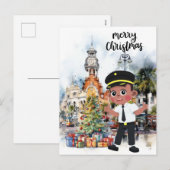 パイロットのクリスマスの時間フロリダ シーズンポストカード (正面/裏面)