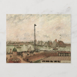 パイロットのジェティ、ルアーブル、ミスティby Camille Pissarro ポストカード