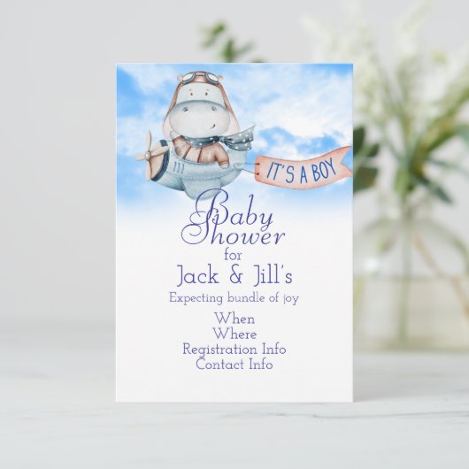 パイロットのヒポが男の子を発表 招待状 (スタンド正面)