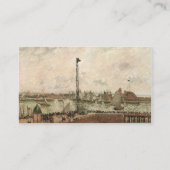 パイロットの埠頭、ル・アーヴル、朝; カミーユ・ピッソロ 名刺 (裏面)