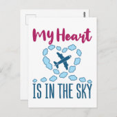 パイロットの妻 私の心は空に ポストカード (正面/裏面)