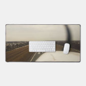 パイロットの視点:セスナ172コックピット離陸 デスクマット (キーボード&マウス)