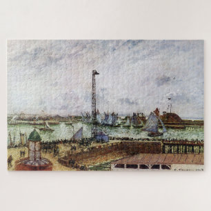 パイロットのJetty, Le Havre (1903) by C.Pissarro ジグソーパズル