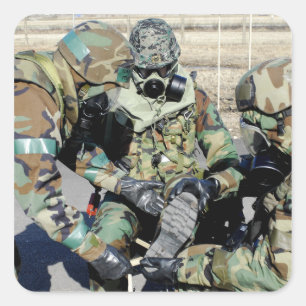 パイロットは大韓民国陸軍の兵士を助けます スクエアシール
