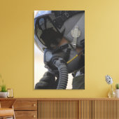 パイロットは彼のA-10 Thunderbolt IIに座る キャンバスプリント (インサイチュ (リビング))