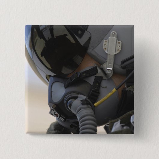 パイロットは彼のA-10 Thunderbolt IIに座る 缶バッジ (正面)